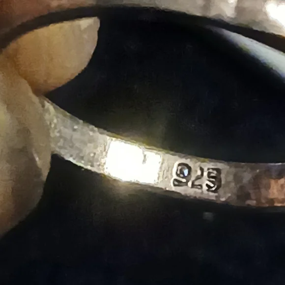 Green Heart Claddagh-Style Women's Ring - Rose Gold Sterling Silver - Picture 9 of 12